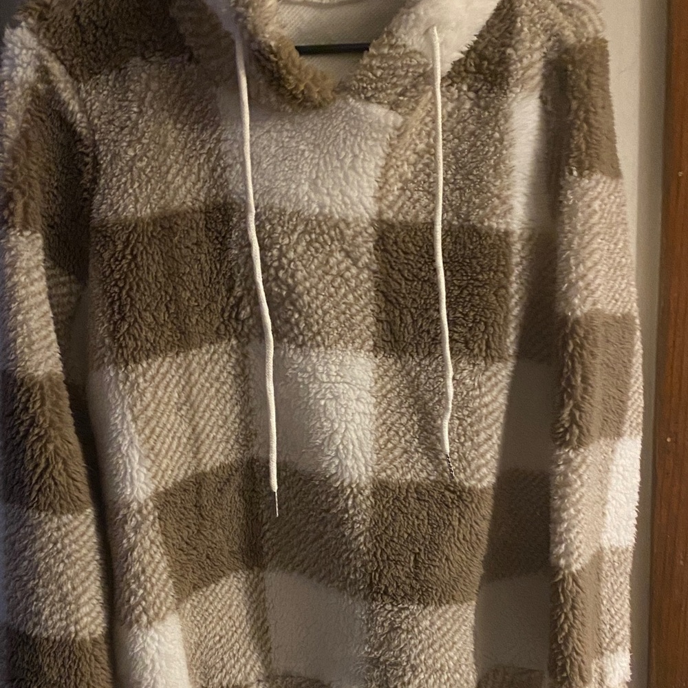 Cozy Plaid Sherpa Hoodie